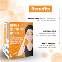 VITAMIN C Skin Brightening Facial Kit, Luster (ВИТАМИН С осветляющий набор для ухода за лицом, Ластер), 1 уп. (45 г.)