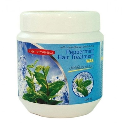 Hair Treatment PEPPERMINT Wax, Carebeau (Маска для волос С ВОСКОМ И МЯТОЙ ПЕРЕЧНОЙ, Кеабью), 500 мл.