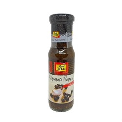 ЧЁРНЫЙ ПЕРЕЦ соус для жарки говядины, БЕЗ ГЛЮТЕНА, Real Thai, стекло, 170 г.