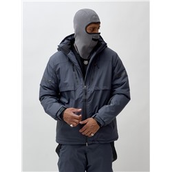 Горнолыжный костюм мужской зимний темно-серого цвета 3710TC