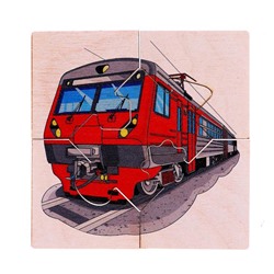 Фигурные пазлы из дерева «Транспорт» 10 пазлов в наборе