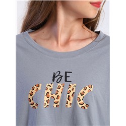 Футболка "Чика" серый