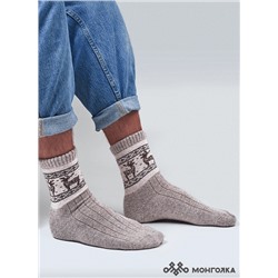 Носки из 100% монгольской шерсти          (арт. 01107)
