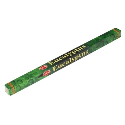 Hem Incense Sticks EUCALYPTUS (Благовония ЭВКАЛИПТ, Хем), уп. 8 палочек.