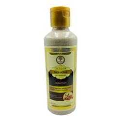 Face Scrub ALMOND, Khadi India (Скраб для лица МИНДАЛЬ - удаляет мертвые клетки кожи, придает гладкость, ДЛЯ ВСЕХ ТИПОВ КОЖИ, Кхади Индия), 210 мл.
