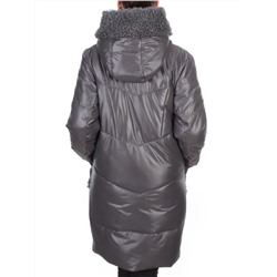 21-985 DARK GRAY Пальто зимнее женское AIKESDFRS (200 гр. холлофайбера) размеры 48-50-52-54-56-58
