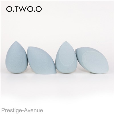 Набор спонжей O.TWO.O Flawless Memory Beauty Blendes Set 4 шт. (Голубой)