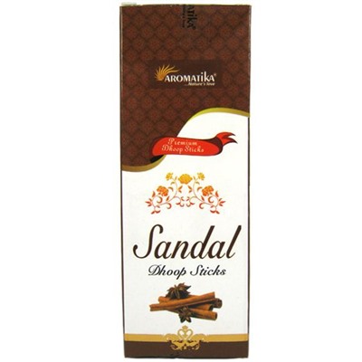 SANDAL Dhoop Sticks, Aromatika (САНДАЛ безосновные благовония, Ароматика), уп. 10 палочек.