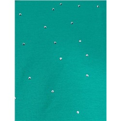 Футболка из премиального хлопка с принтом стразами