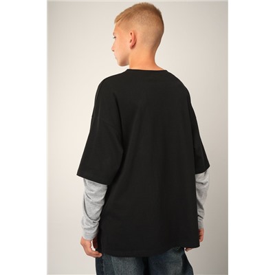 Лонгслив с двойным рукавом для мальчика Happyfox