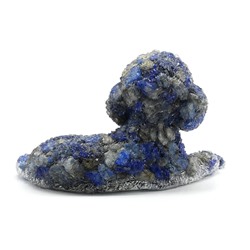 Фигурка из лазурита и смолы "Пудель" 130*80*77мм