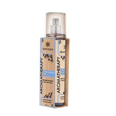 Aromatherapy Home Fragrance Mist COTTON FLOWER, Domzona (Ароматерапия освежитель воздуха ХЛОПКОВЫЙ ЦВЕТОК, Домзона), 135 мл.