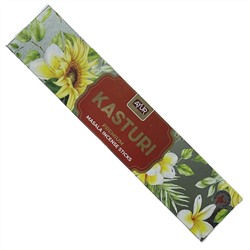 KASTURI Premium Masala Incense Sticks, Ayur Plus (КАСТУРИ, ароматические масала палочки премиум-класса, Аюр Плюс), 18 г.