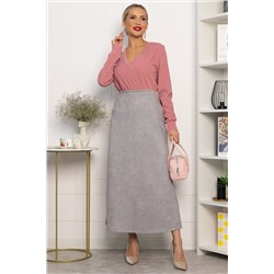 Юбка макси Алана (серая) Ю14255-6М