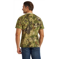 Футболка кмф "Питон Wood" зеленый