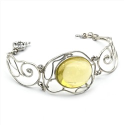 Браслет цитрин, 17,5см