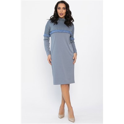 Платье трикотажное Нарина (серое) П14513-10М