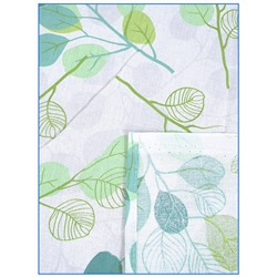 Простыня Ивановская бязь Эвкалипт вид 9-4 зеленый