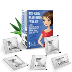 ANTI-AGEING Rejuvenating Facial Kit, Luster (АНТИВОЗРАСТНОЙ омолаживающий набор для ухода за лицом, Ластер), 1 уп. (45 г.)