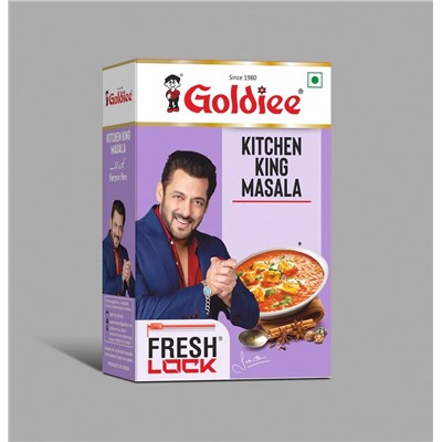 KITCHEN KING MASALA, Goldiee (Смесь специй КОРОЛЕВСКАЯ (китчен кинг), Голди), 100 г. - СРОК ГОДНОСТИ ДО 30 ИЮНЯ 2025 ГОДА