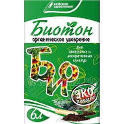 Биотон для цветочных и декор.культур Орган. удобрение 3л (БХЗ) 6шт
