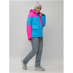 Горнолыжный костюм женский розового цвета 02302R