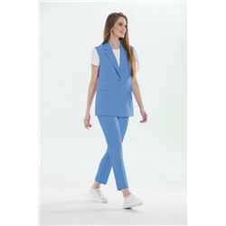 Alani Collection 1897 темно-голубой, Брюки,  Блуза,  Жилет