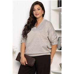 Джемпер трикотажный Вэнсдей (бежевый) Б14485-4М