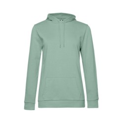 Толстовка с капюшоном женская Hoodie, серо-зеленая