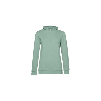 Толстовка с капюшоном женская Hoodie, серо-зеленая