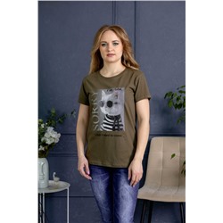 Футболка Алина (Кот в тельняшке) 3-541е