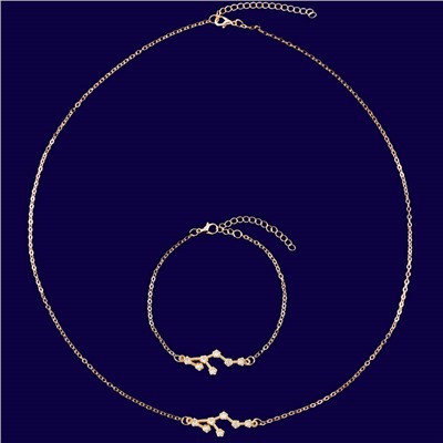 Подвеска с браслетом созвездие ТЕЛЕЦ (алмазный), Giftman, 1 шт.