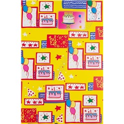Пленка упаковочная "С Днем Рождения" 50*70 см (50 листов) SF-5572, №2