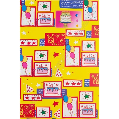 Пленка упаковочная "С Днем Рождения" 50*70 см (50 листов) SF-5572, №2