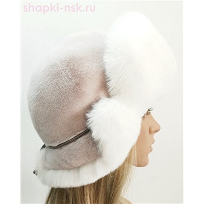 Север искусственный мех Ушанка женская (56-58)