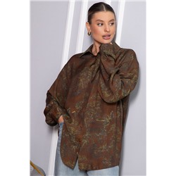 Блуза Тайна очарования (коричневая) Б14433-5М