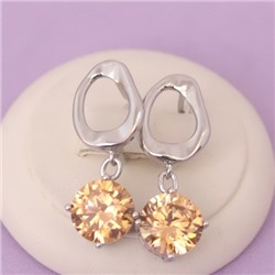 Серьги родий  H01-15391