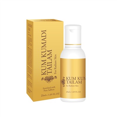 KUMKUMADI Tailam Oil Vasu (Кумкумади омолаживающее масло для лица Васу), 25 мл.