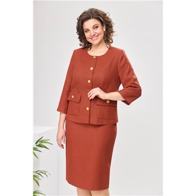 Romanovich Style 2-2449 оранжевый, Юбка,  Жакет