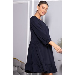 Платье бохо трикотажное Млада (темно-синее) П14411-8М