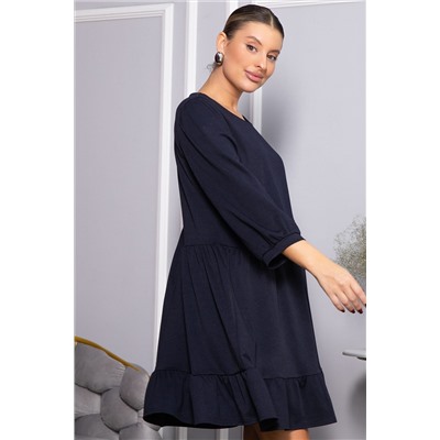 Платье бохо трикотажное Млада (темно-синее) П14411-8М
