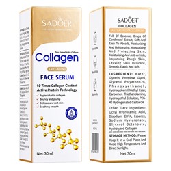 Увлажняющая антивозрастная сыворотка для лица с коллагеном SADOER Collagen Anti-Aging Face Serum, 30 мл.