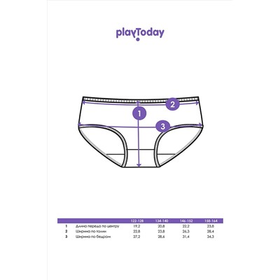 Трусы, 3 шт. PLAYTODAY #1023311