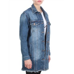 D3026 BLUE Куртка джинсовая женская  DIMARKIS DAY (98% хлопок 2% эластан) размер S - 46/48 российский