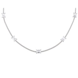 Колье, куб.циркон., ТФК-101
