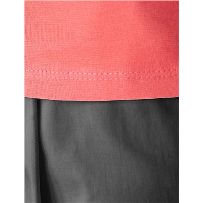 Футболка из плотного трикотажа с плетением риб 1*1