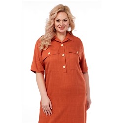 Vilena 891 кирпич_меланж, Платье