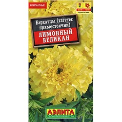 Бархатцы Лимонный великан прямостоячие (Аэлита)