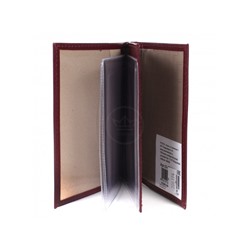 Обложка для авто+паспорт Premier-О-78 натуральная кожа бордо сафьян (582)  206194