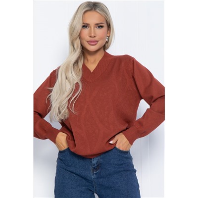 Джемпер Карамелька (терракот) Б12518-4